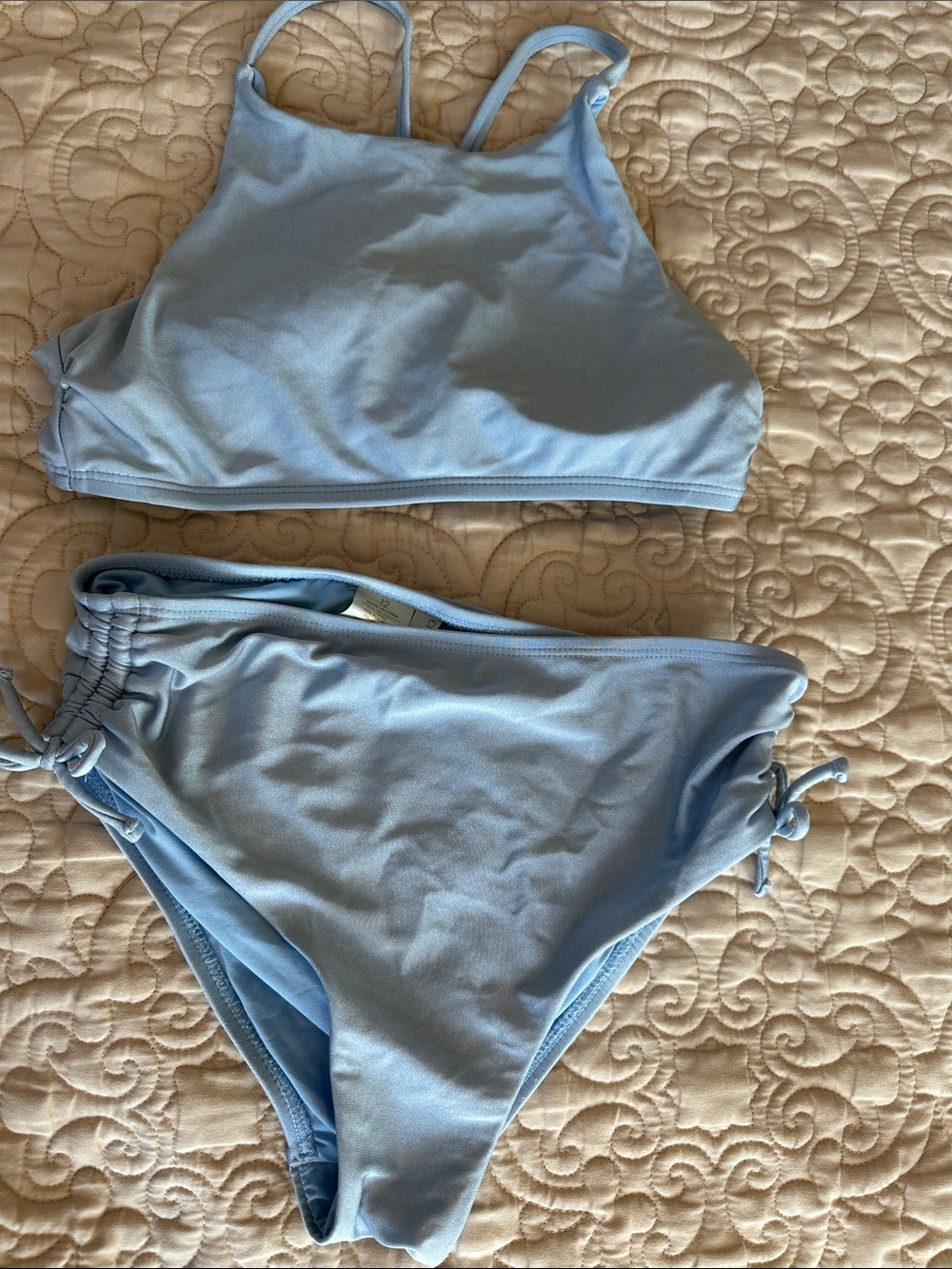 Chelsea & Violet Light Blue Girls Two-Piece Bikini